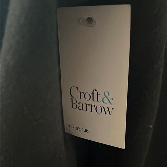 Croft & Barrow. Women's Black Double-Breasted Coat - Picture 8 of 8